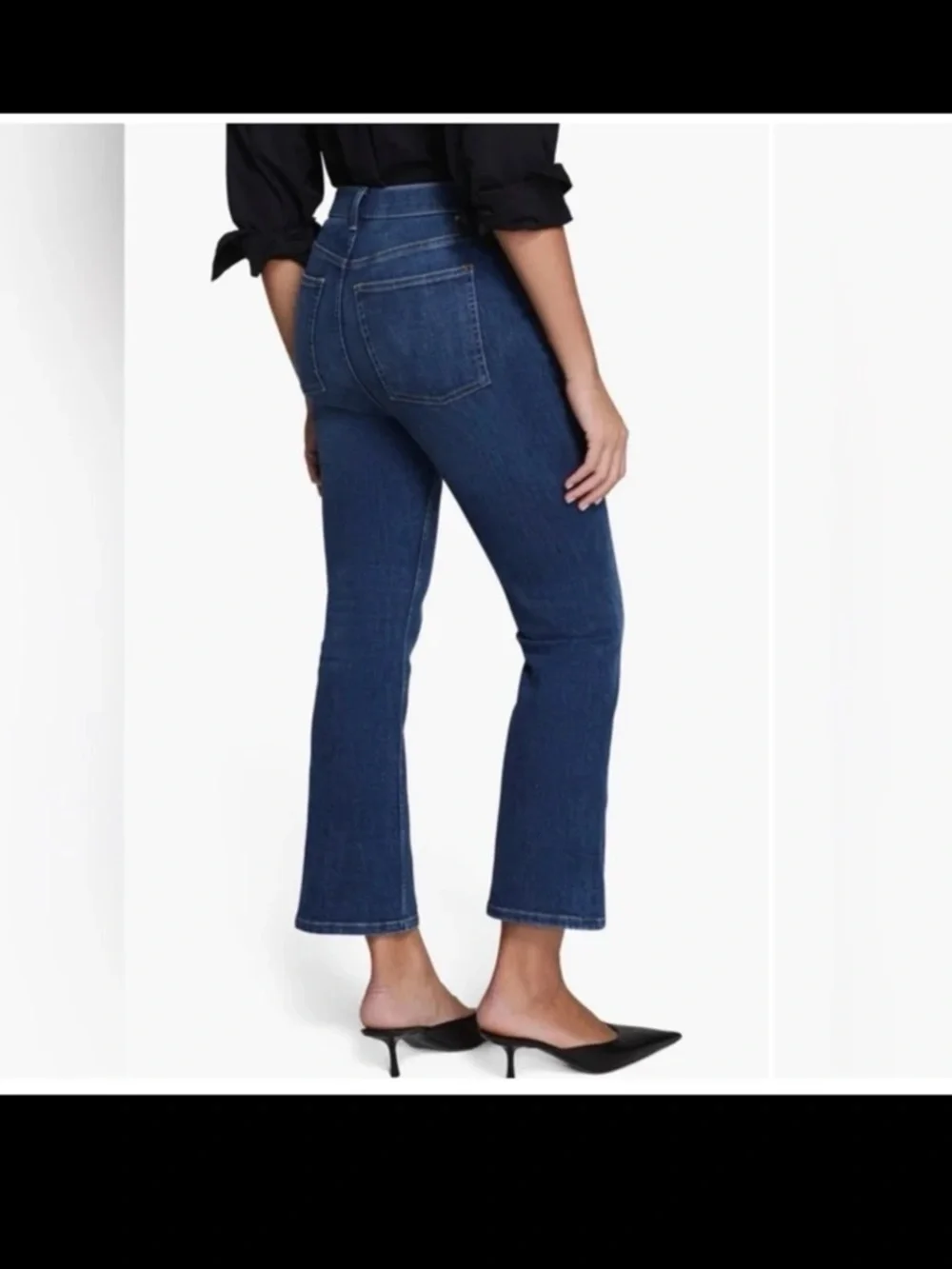 NWT SPANX SPANXsculpt ReDefine High Waist Crop Kick Flare Jeans Size 20 - Picture 2 of 12